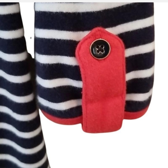 🇺🇲Vineyard vines womens blue/white 3/4 sleeve size M top. 100% Pima cotton. - Picture 4 of 9